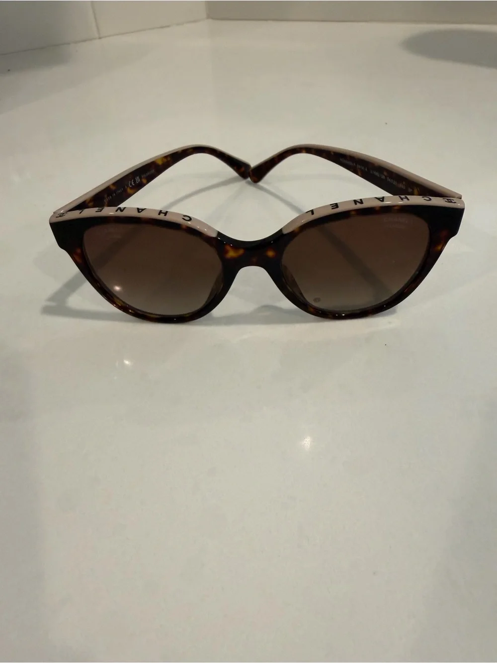 Genuine Chanel polarized Tortoiseshell Sunglasses
